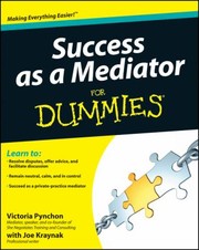 Cover of: Success As A Mediator For Dummies by 