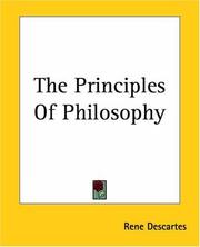 Cover of: The Principles Of Philosophy by René Descartes