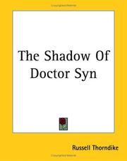 Cover of: The Shadow of Doctor Syn by Russell Thorndike