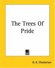 Cover of: The Trees Of Pride by Gilbert Keith Chesterton