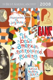 Cover of: The Best American Nonrequired Reading 2008 by 