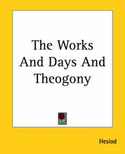 Cover of: The Works And Days And Theogony by Hesiod