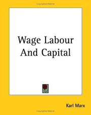 Cover of: Wage Labour And Capital by Karl Marx