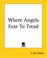 Cover of: Where Angels Fear To Tread