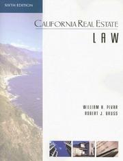 Cover of: California real estate law by William H. Pivar