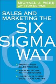 Cover of: Sales and Marketing the Six Sigma Way by 