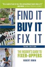 Cover of: Find It, Buy It, Fix It by Robert Irwin, Robert Irwin