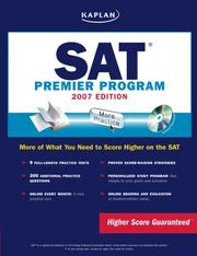 Cover of: Kaplan SAT, 2007 Edition by Kaplan Publishing