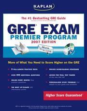 Cover of: Kaplan GRE Exam, 2007 Edition by Kaplan Publishing, Kaplan Test Prep and Admissions