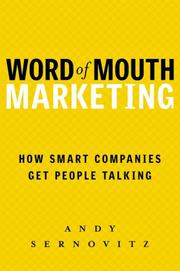 Word of mouth marketing by Andy Sernovitz