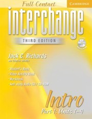 Cover of: Interchange Third Edition Full Contact Intro Part 1 Units 14
            
                Interchange Third Edition