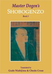 Cover of: Master Dogen's Shobogenzo, Book 3