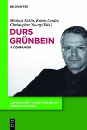 Cover of: Durs Grnbein A Companion