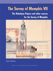 Cover of: The Hekekyan Papers And Other Sources For The Survey Of Memphis