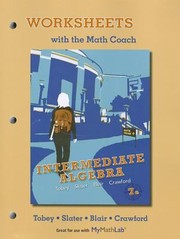 Cover of: Intermediate Algebra Worksheets With The Math Coach