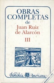 Cover of: Obras Completas De Juan Ruiz De Alarcn Teatro