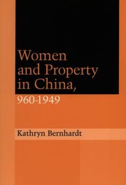 Cover of: Women And Property In China 9601949