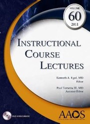 Cover of: Instructional Course Lectures Volume 60