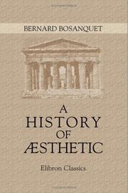 Cover of: A history of æsthetic