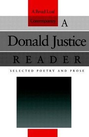 Cover of: Donald Justice Reader