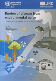 Cover of: Burden of Disease from Environmental Noise by 