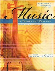 Cover of: Workbook To Accompany Music In Theory And Practice Eighth Edition Volume 1