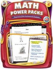 Cover of: Math Power Packs Grade K Reproducible Homework Packets