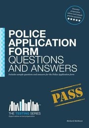 Cover of: Police Officer Application Form Questions and Answers