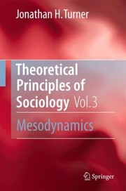 Cover of: Principles Of Sociological Theory