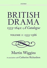 Cover of: British Drama 15331642 A Catalogue