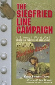 Cover of: The Siegfried Line Campaign