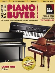 Cover of: Acoustic Digital Piano Buyer Spring 2011 Supplement To The Piano Book