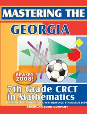 Cover of: Mastering The Georgia 7th Grade Crct In Mathematics by 