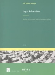 Cover of: Legal Education