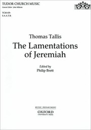Cover of: The Lamentations Of Jeremiah Saatb