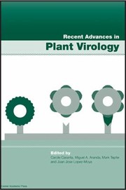 Cover of: Recent Advances In Plant Virology by 
