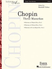 Cover of: Three Mazurkas