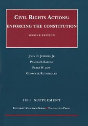 Cover of: Civil Rights Actions Enforcing The Constitution 2011 Supplement