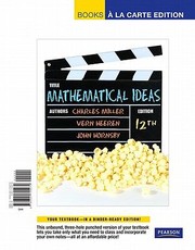 Cover of: Mathematical Ideas Books A La Carte Edition