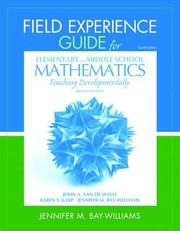 Cover of: Field Experience Guide For Elementary And Middle School Mathematics Teaching Developmentally by Jennifer M. Bay-Williams