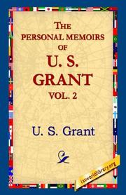 Cover of: The Personal Memoirs of U. S. Grant by Ulysses S. Grant