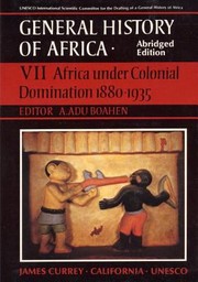 Cover of: Africa Under Colonial Domination 18801935 by 
