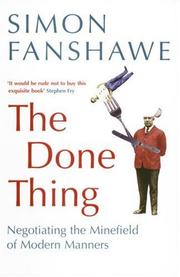 Cover of: The Done Thing | Simon Fanshawe