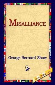 Cover of: Misalliance by George Bernard Shaw