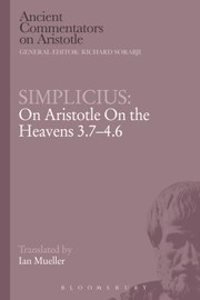 Cover of: On Aristotle On The Heavens 3746