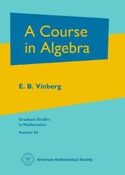 Cover of: A Course In Algebra by 
