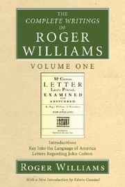 Cover of: The Complete Writings Of Roger Williams by 