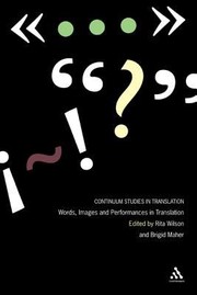 Cover of: Words Images And Performances In Translation by Rita Wilson