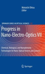 Cover of: Progress In Nanoelectrooptics by Motoichi Ohtsu