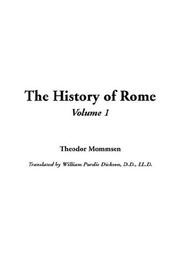 Cover of: The History of Rome by Theodor Mommsen